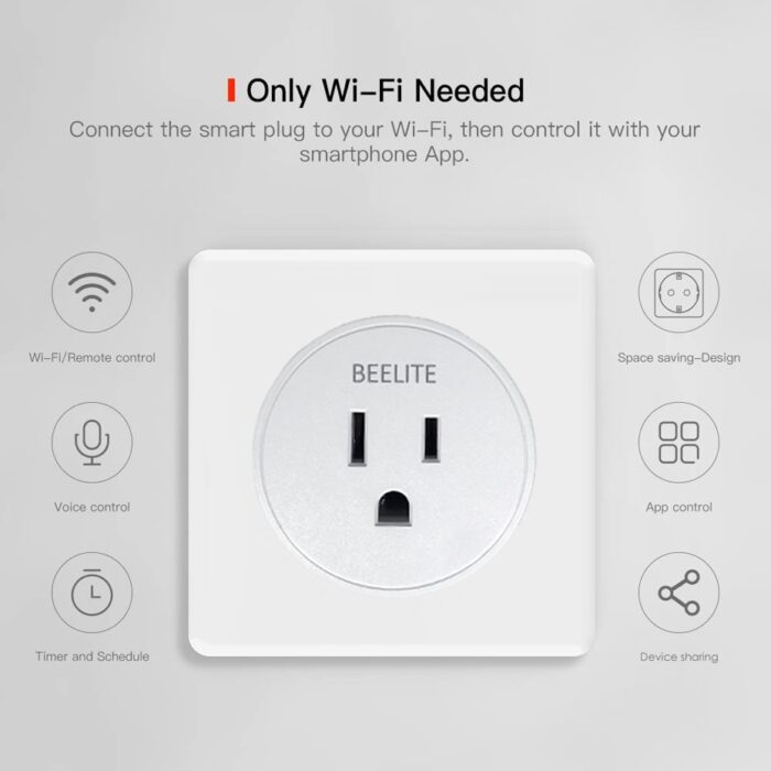 Smart Plug US 10A WiFi Socket Alexa Plug Timer Socket Smart Life Tuya Smart Home Works with Alexa Google Assistant ** * - Image 5