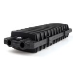 12 core Fiber enclosure 2 IN 2 OUT Horizontal optical fibre splice box waterproof outdoor d type fusion tray box 32*13.7*6cm ** *
