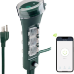 Outdoor Smart Plug 6 Grounded Outlets IP44 Wi-Fi For String Light/Decoration ***** ** *