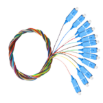 OS2 SC UPC 12 Colors Pigtail-SM(9/125) Fiber Optical Patch Cord/Pigtail 1M fanout fiber optic Pigtails SM simplex ** *