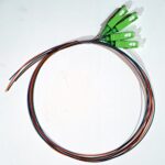 4 Core Full Colors SC APC Pigtail 1M SM 9/125um 0.9mm Optical Fiber Cable FTTH A Class Ferrule For Factory Ample Supply ***** ** *