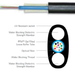 6U012R101 - 12ct Fiber Singlemode Non-Toneable Flat Drop (Reel: 1 x 2,970 Feet)
