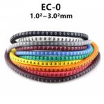 EC-0 Colored Cable Wire Marker 0 to 9 For Cable Size 1.5 sqmm Colored 10/lot ***** ** *