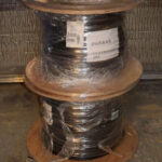 2 Large Reels, CORNING FIBER OPTIC OPTICAL CABLE 10-11, 6 SME, 002782 SPOOL REEL