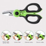Handheld TAWAA KS-K2 Fiber Optic Kevlar Scissors Fiber Optic Kevalr Cutter Stainless Steel Scissors with 2 Holes Fiber Stripper ***** ** *